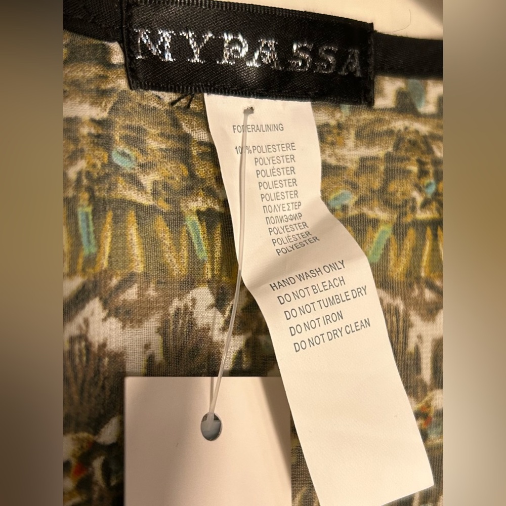 NWT Mypassa Bohemian Patterned Kaftan Top - Picture 5 of 5